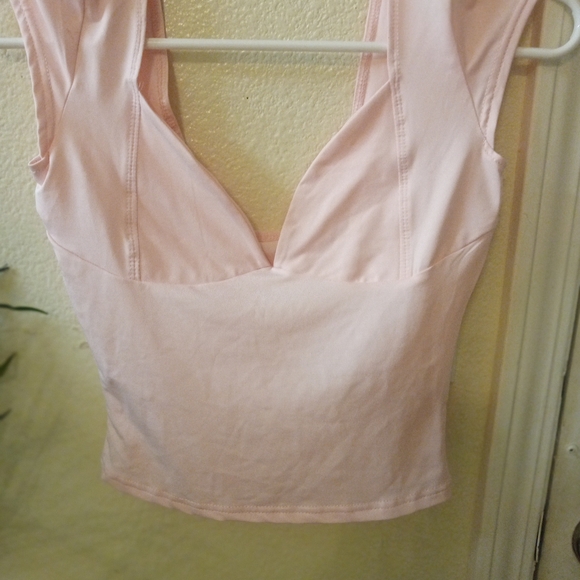 Elegant Light Pink Sleeveless Duo Corset Size Small - Picture 2 of 6